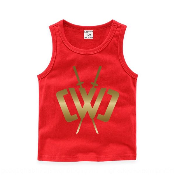 

chad wild clay summer children's vest candy vest casual base shirt sweat-absorbing candy sleeveless undershirt for children, Blue