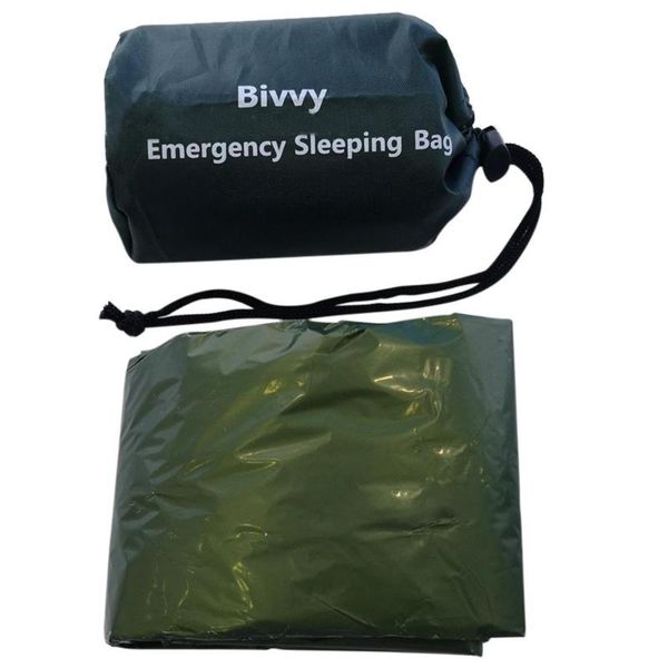 

portable insulation curtain emergency sleeping bag 120*200cm gadgets reusable outdoor emergency blankets windproof