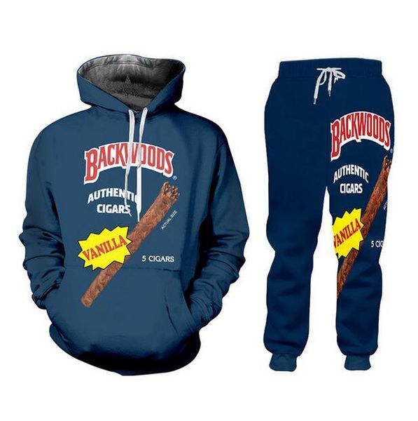 

2020 new fashion funny 3d print backwoods sweat suits sweatshirt+pants women/men joggers sportsuits 7xl tz02, Gray