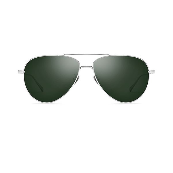 

new titanium alloy polarized sunglasses 3 colors green/black/blue uv400 men driving glasses with box, White;black
