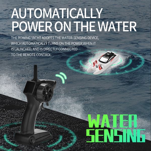 

kid toy water sports remote control racing boat for child electric toy kid gift 01