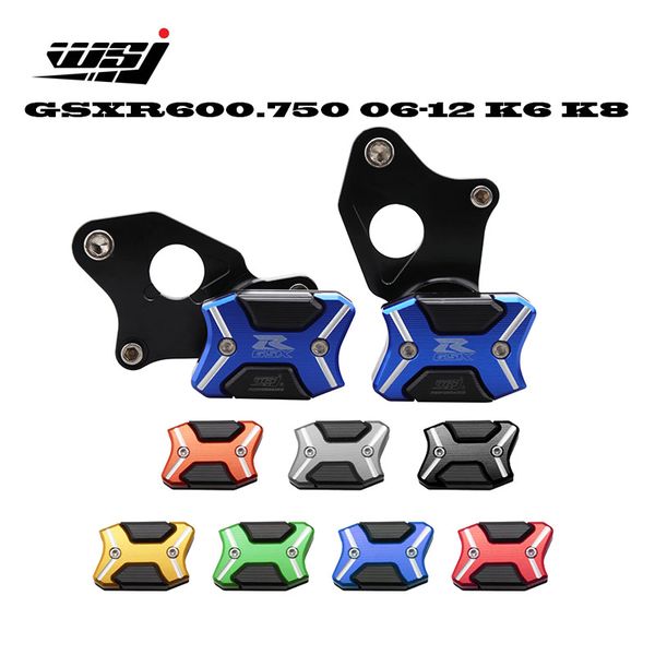 

cnc алюминиевого падения защиты кадры ползунки краш протектор для gsxr600 gsxr750 gsxr 600 750 к6 k8 k11 2006-2020