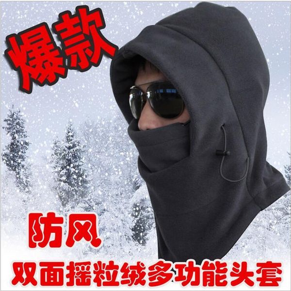 

zo9b9 riding mask outdoor windproof skiing flying tiger thick mask motorcycle cold-proof dust-proof warm full face protectionwarm protection, Black
