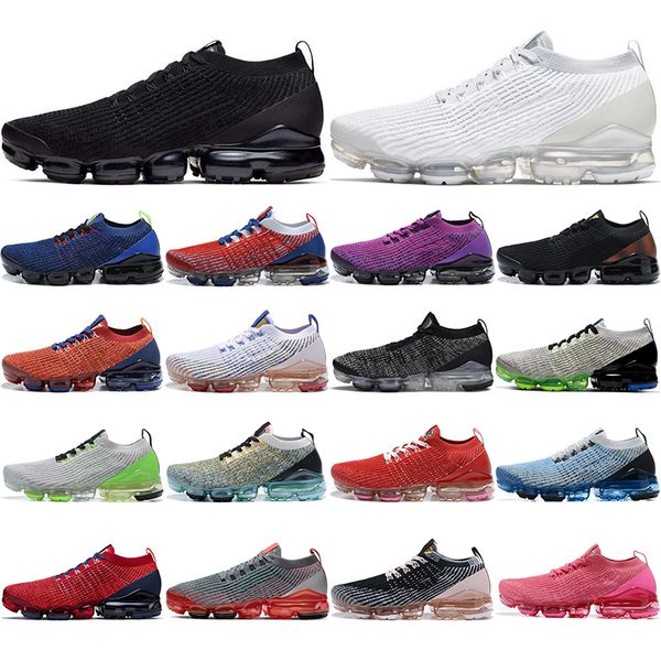 

2020 fly 3.0 mens running shoes noble red dark grey total orange south purple knit men women ourdoor sports sneakers 36-45, White;red