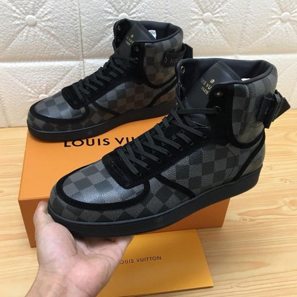 

001 high-quality men's designer casual sports shoes trendy brand outdoor casual shoes, fast delivery in the original box, Black