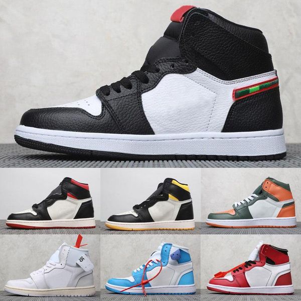

баскетбол обувь 1 1s high og mid jumpman бред top 3 gold toe чикаго unc сатин кауай леонард грей новые 2019 обувь кроссовки