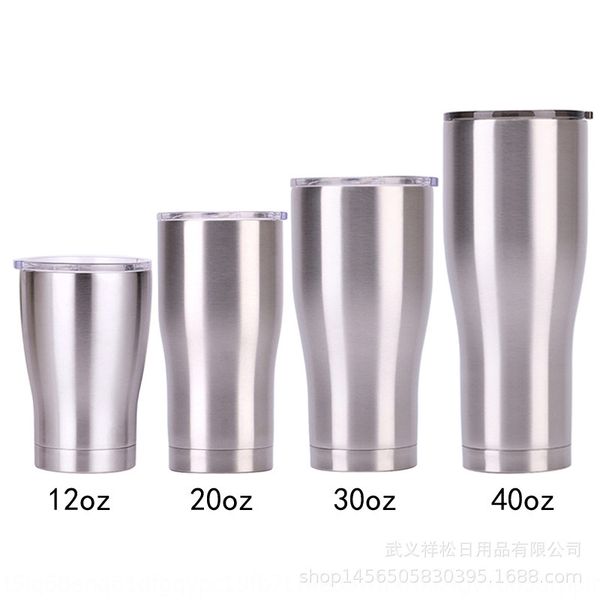 

new 304 stainless steel 30oz waist-shaped car outdoor beer coffee beer cup insulated coffee cup