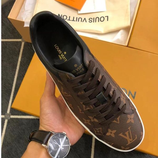 

12 men's designer casual sports shoes, fashion brand outdoor casual shoes, trainers. fast delivery in original box packaging, Black