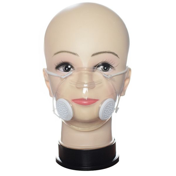 

transparent face mask with breathing valve deaf and mute people design protective mask dhl ing