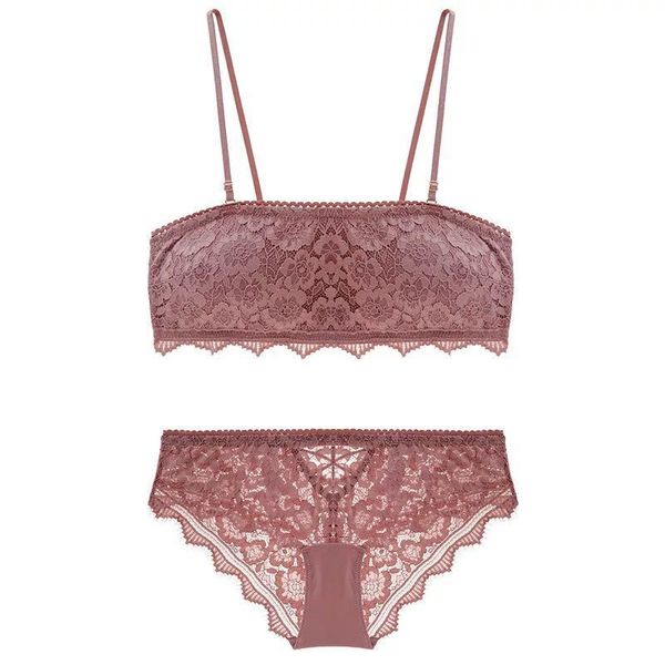 

honviey lace bralette wirepink lingerie plus size bandeau embroidery adjustable straps gathered bralette set, Red;black