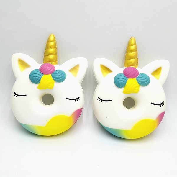 

new pu golden rebound toy unicorn squishy milk flavor slow rebound unicorn donut vent toy