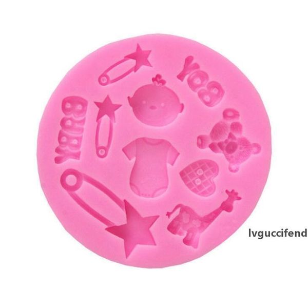 

boy baby cake mould silicone chocolates jelly fondant paste cooking cake mould decoration tool supplies lx1902