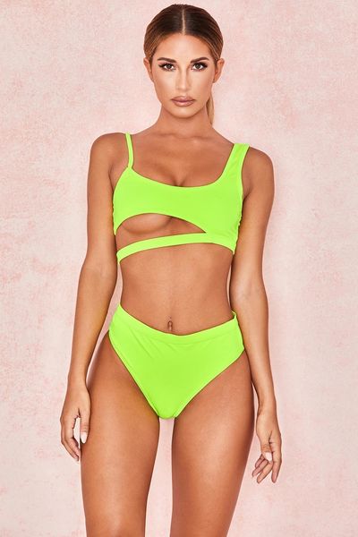 

asymmetric high waist bikini female swimsuit women swimwear two-pieces bikini set bather bathing suit swim lady