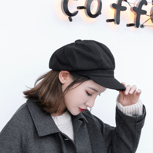 

summer beret korean british cap fashionable painter cap leisure versatile painter octagonal hat beret octagonal hat for children, Blue;gray