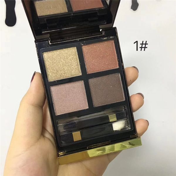 Dropshipping T-F Eye Color Quad ombres Paleta de Sombra 4 Cores Shimmer Foste