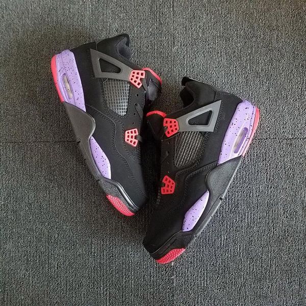 

new 4 iv nrg black purple red men basketball shoes sports sneakers women trainers size 36-47