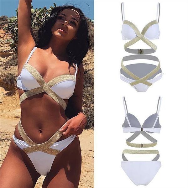 

2020 new arrival women black bikinis two piece sliver stripes push up swimwear summer womens swimming suit s~xl, White;black