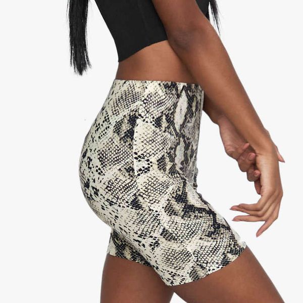

casual cycling snake skin print skinny short legging summer women pants trousers drop shipping good quality, Black