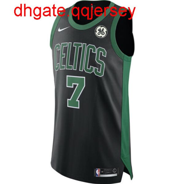 

дешевые topjaylen brown # 7 ge patch top джерси заявление издание vest прошитой майки для баскетбола, Gray