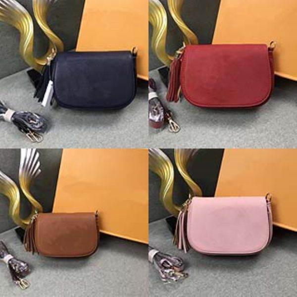 

leather tassel handbags shoulder bags messenger bag day clutch chain bag small bag fashion women's clutches#706