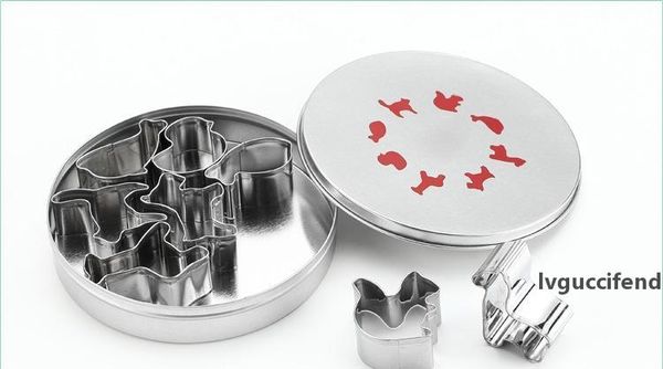 

stainless steel cookie biscuits mold cute animal shape cake mould diy baking kitchen supplies 8pcs/set
