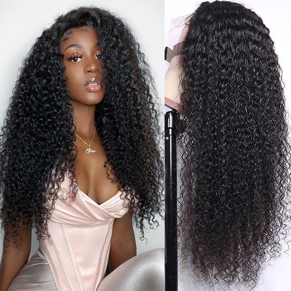 

curly human hair wigs lace front wig lace front human hair wigs for black women peruvian kinky curly remy hair wig preplucked 2020