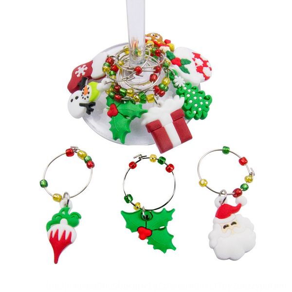 

pvc soft pendant diy plastic ring diy christmas red glass ring decorative glass pendant, Silver