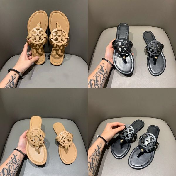 

new sandals roma style flip flops summer shoes for women flat beach slippers 2020 pu leather plus size chaussures femme#516, Black