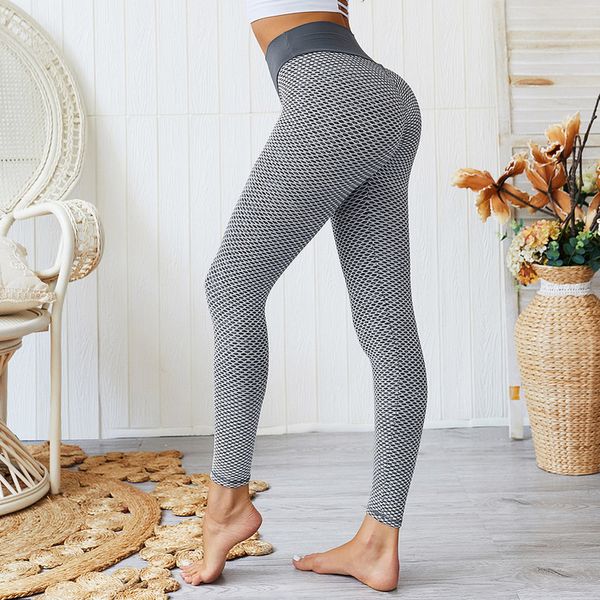 

chrleisure вязание peach hip женщин фитнес поножи sexy mesh вскользь высокой талией леггинсы шитье мода push up legins, Black