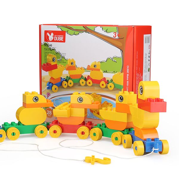 

children toys baby toys yellow duck model creative interesting blocks suitable for kid recreation early education