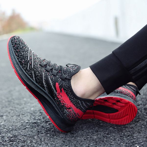 

genuine professional sneakers men shoes fashion outdoor camouflage casual shoes man loafers plus size student run, Black