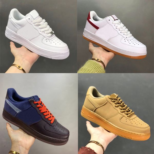 

2020 casual shoes one 1 low cut white black sports shoes white sneaker men and women skateboarding classic trainers size 36-45