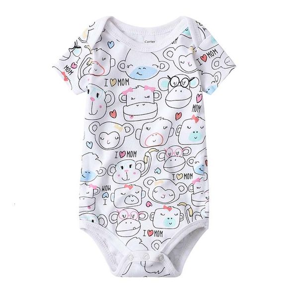 

babies girls clothing bodysuit newborn baby boys short sleeve body 3 6 9 12 18 24 months summer clothes, Blue