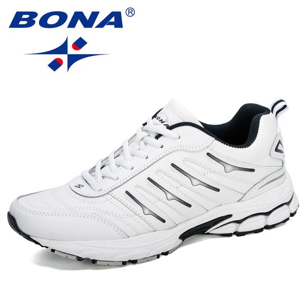 

bona 2020 new arrival action leather sneakers sports shoes men jogging shoes man running outdoor walking comfortable