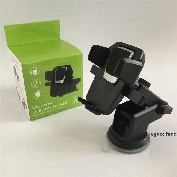 

qichen universal windshiel dashboard phone mount holder phone mount one button design and anti-skid base for smart phone