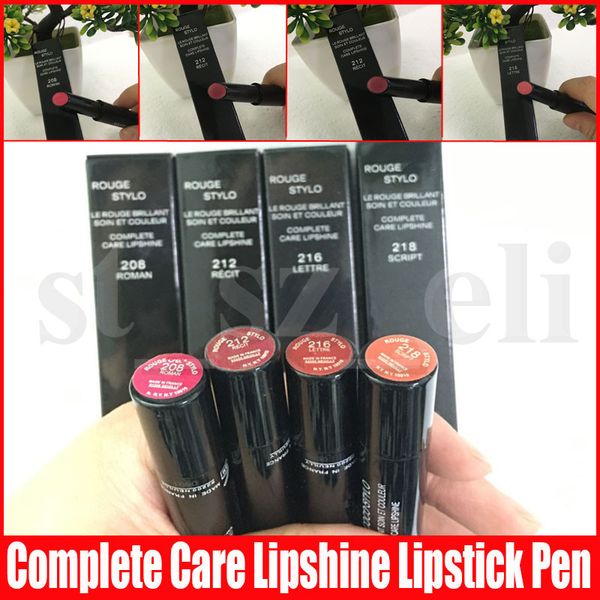 

beauty lip makeup matte lipstick pen complete lipshine lip stick pencil long-lasting cosmetics 4 colors 2g