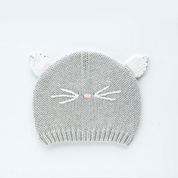 

autumn pure cotton protective cap baby cap stretch newborn tire baby protective door hat knitted wool hat, Yellow