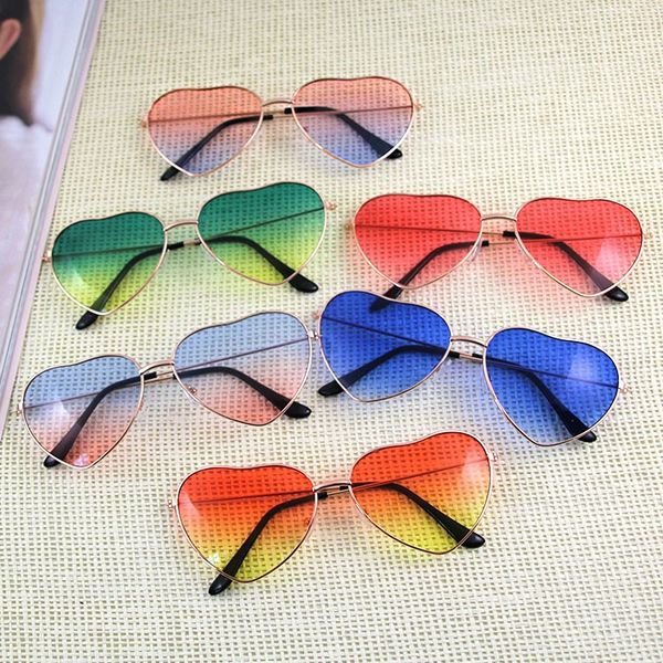 

classic metal love sun fashion heart ocean sunglasses heart-shaped fashion sunglasses 014, White;black