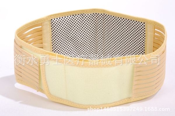 

tomalin self-heating four seasons breathable warm waist protection warm waist protection magnetic therapy waistband, Black;gray