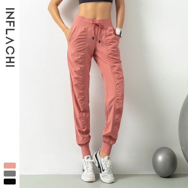 

yoga outfits pants quick dry women sweatpants athletic gym fitness trousers drawstring running sport joggers with pockets, White;red