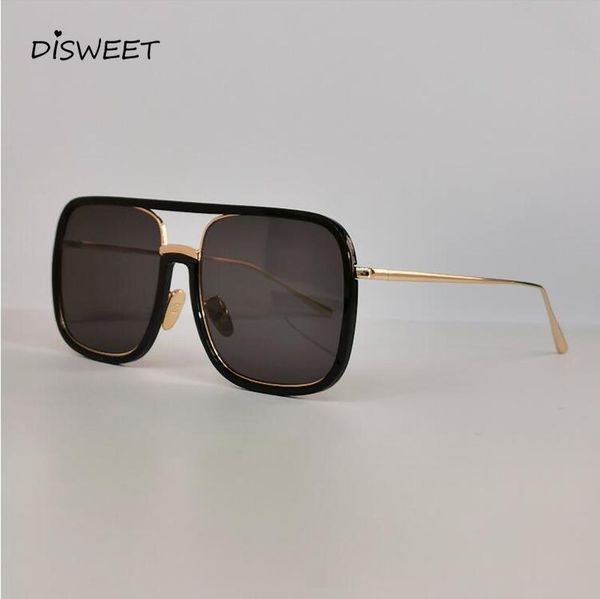 

fashionable solid sunglasses men simple transparent casual oval sunglasses man 2020, Black