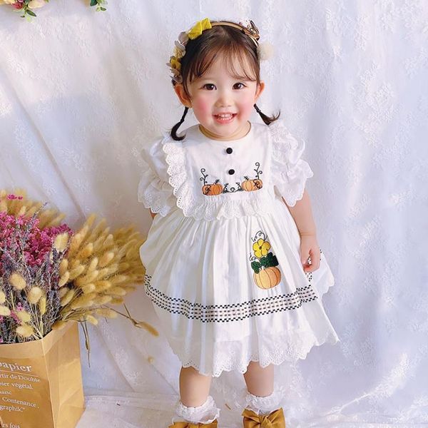 

summer spanish lolita girls princess dress cartoon print cute tutu dress for girls birthday party gown vestidos y2945 t200709, Red;yellow