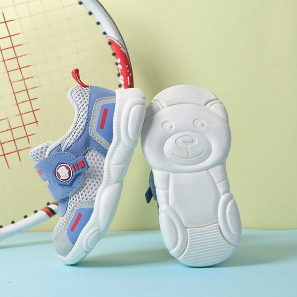 

single bear children's boys' net babies' autumn 2020 baby sneakers baby shoes new net children's sports shoes, Black