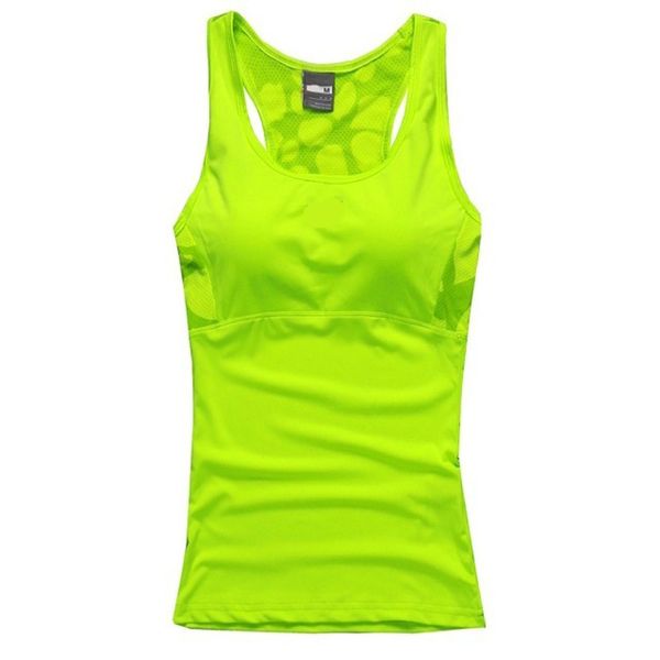 

fitness lady's sportwear shirt yoga tank vest quick dry padded gym jogging tank runnging sports for women clothing, White;red