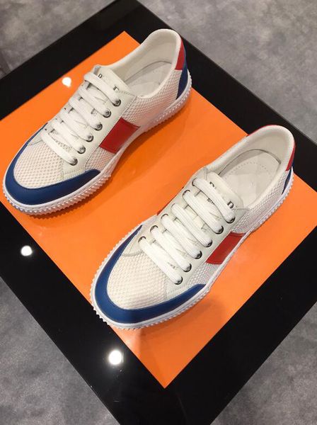 

fashion letter prints mens designer shoes new lace up summer casual shoes men vintage patchwork mesh shoes for men, Black