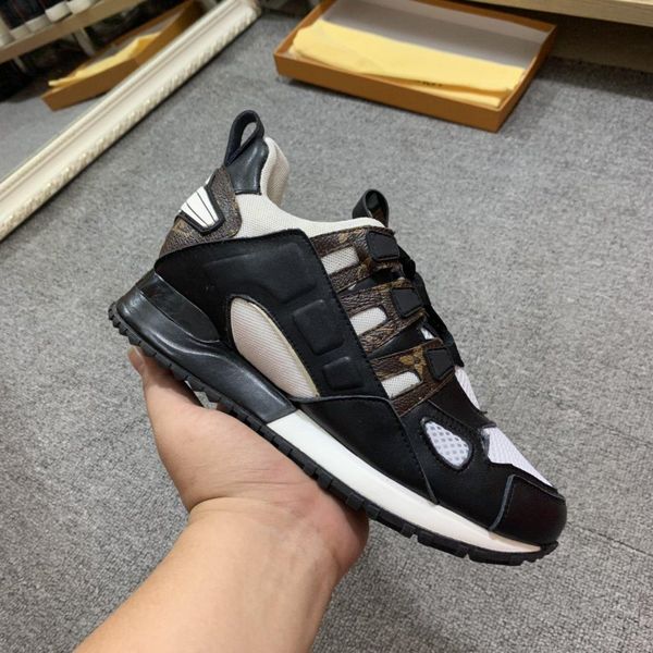 

2020w classic printing trend leather casual shoes men and women outdoor sports shoes fashion wild party couple shoes, size 35-451, Black