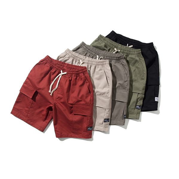 

yi dao vintage summer new style five-color simple workwear shorts men's japanese-style casual loose-fit versatile short m shorts, White;black