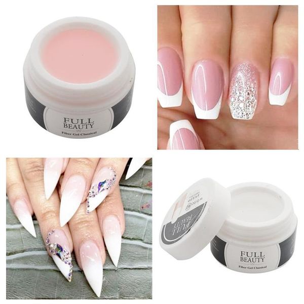 

15ml nail extension gel transparent pink white nude pink color extend nail polish repair broken uv gel, Red;pink