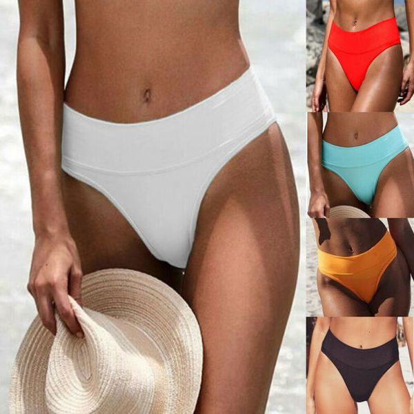 

women bikini thong bottom v cheeky slim bikinis fit swimwear high waist bikini bottom drop shipping, White;black