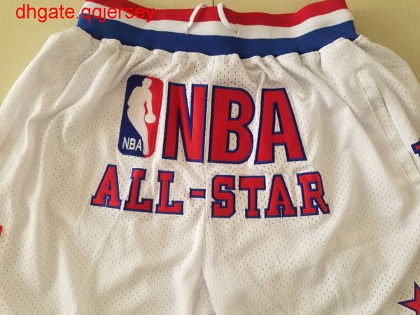 

breathable quick drying shorts men's all-star 2003 white retro jersey shorts, Gray